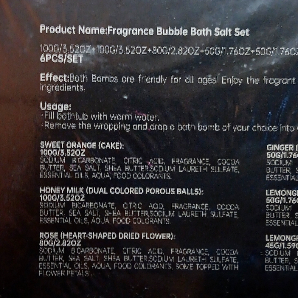 🆕️SCENTED DESSERT BATH BOMB/ BUBBLE BATH 6 PIECE GIFT BOX SET Y2K SPA BATH - Picture 7 of 10